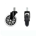 Smooth Roll on Any Surface: 3 Rubber Chair Casters, Set of 5