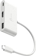 USB-C to HDMI & USB-A Adapter with 100W PD - Compact 4K Hub