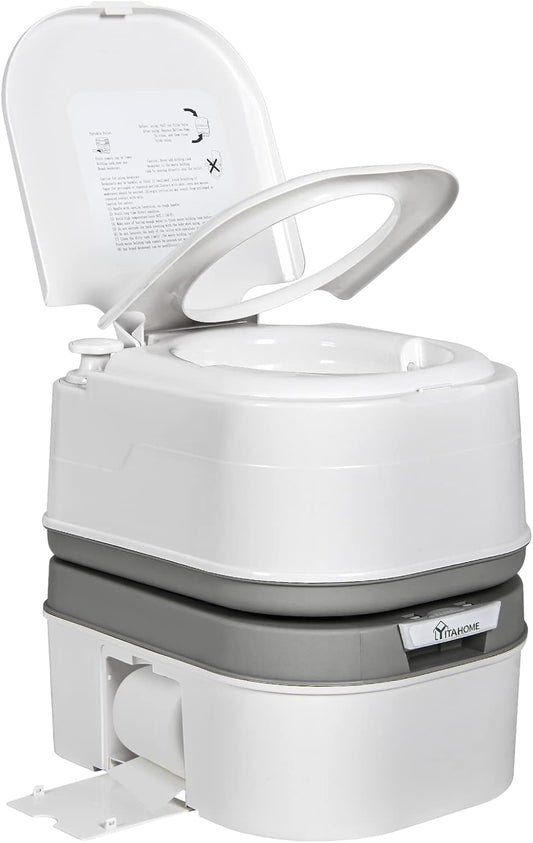 YITAHOME Portable Toilet: Leak-Proof 6.34 Gal RV Potty