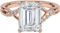 1-3 CT Moissanite Engagement Ring Colorless VVS1 - Twisted Vine are