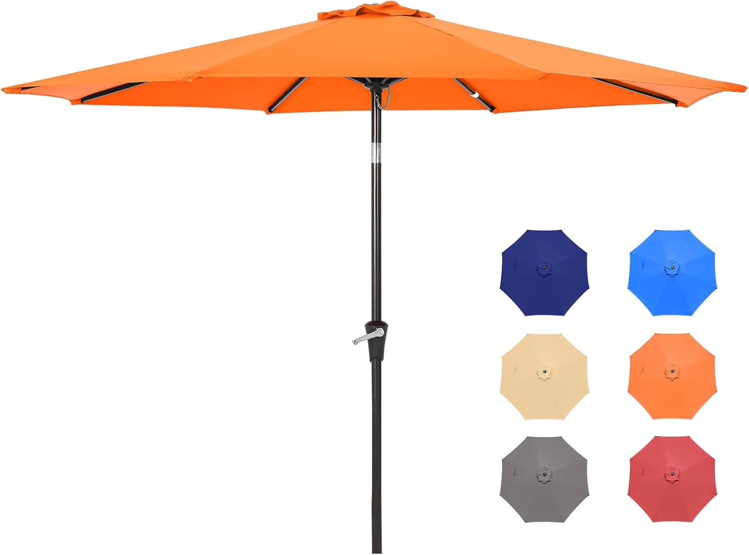 9FT Patio Umbrella with Tilt Adjustment for Outdoor Use
