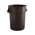 44 Gallon Brown Round Commercial Trash Can - Heavy-Duty Utility