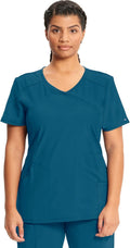 Infinity Mock Wrap Nurse Scrub Top - Flattering Fit & Stretch