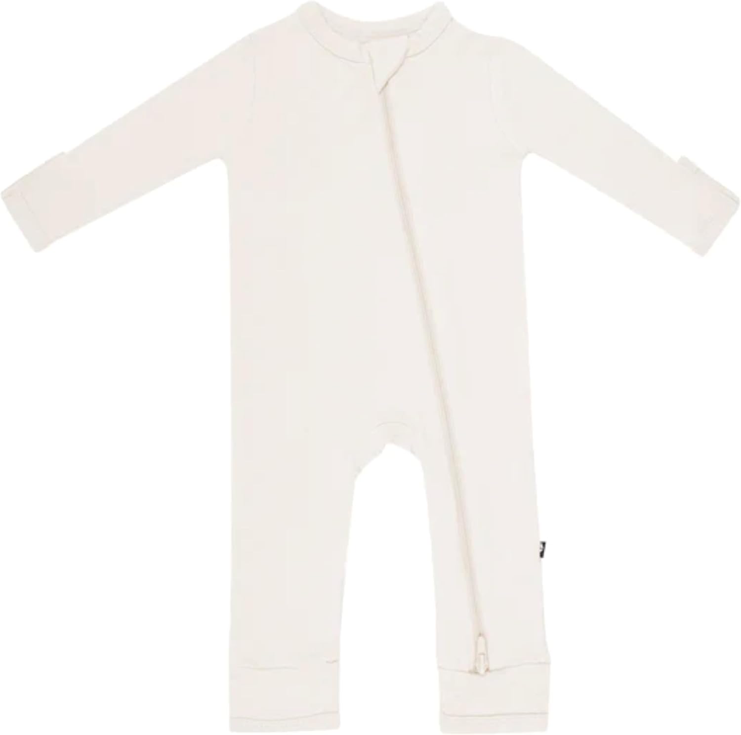 KYTE BABY Unisex Rayon Bamboo Zippered Rompers for Infants