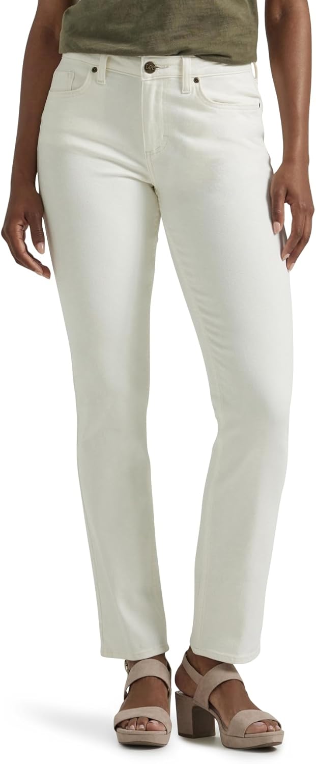 Lee Womens Legendary Mid Rise Straight Leg Jean for Comfort