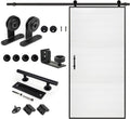 S&Z Tophand 42 in. x 84 in. White PVC Barn Door - Modern Easy Assembly