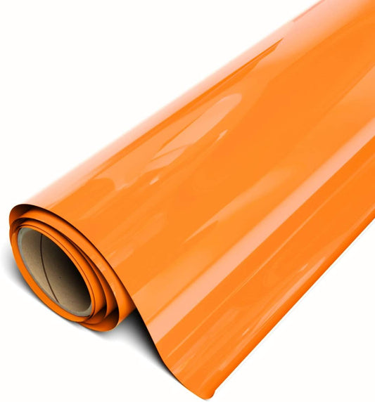 Siser EasyWeed Heat Transfer Vinyl - Orange Soda - 11.8 x 3ft Roll - CPSIA Certified