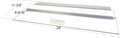 Glass Canopy for Aquariums 30L x 12W - Folding Hood for 20-37 Gal