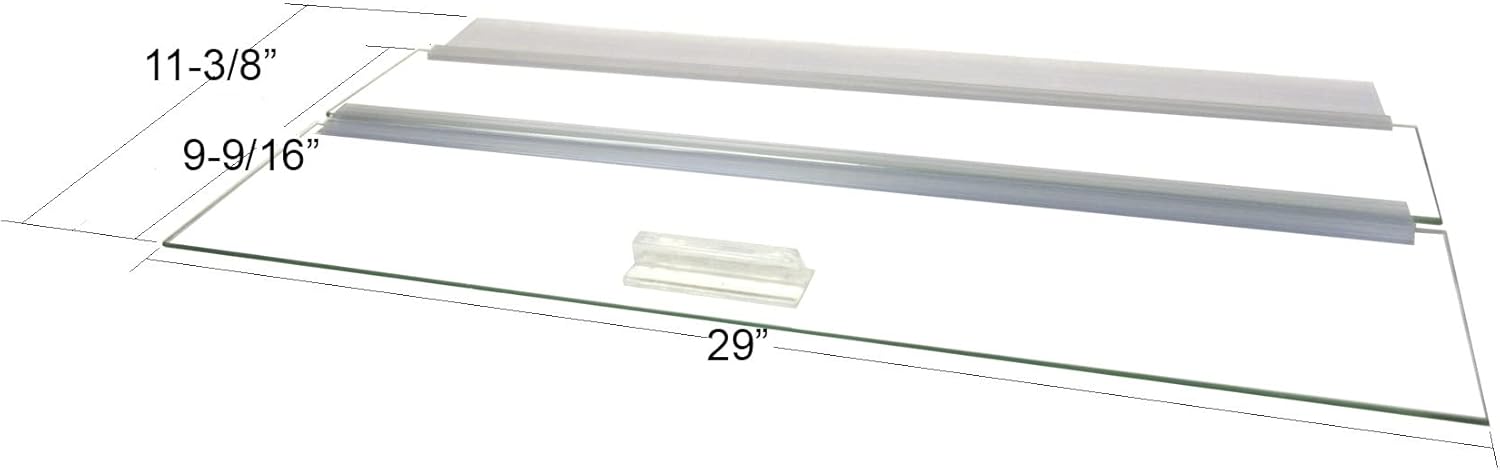 Glass Canopy for Aquariums 30L x 12W by Blue Spotted