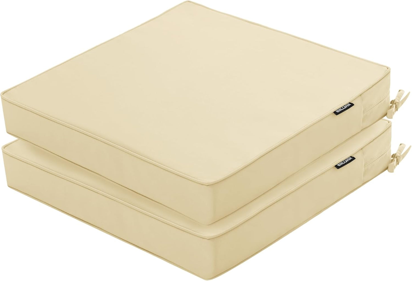Outdoor Chair Cushions 24 x 24 Inch Waterproof Set of 2