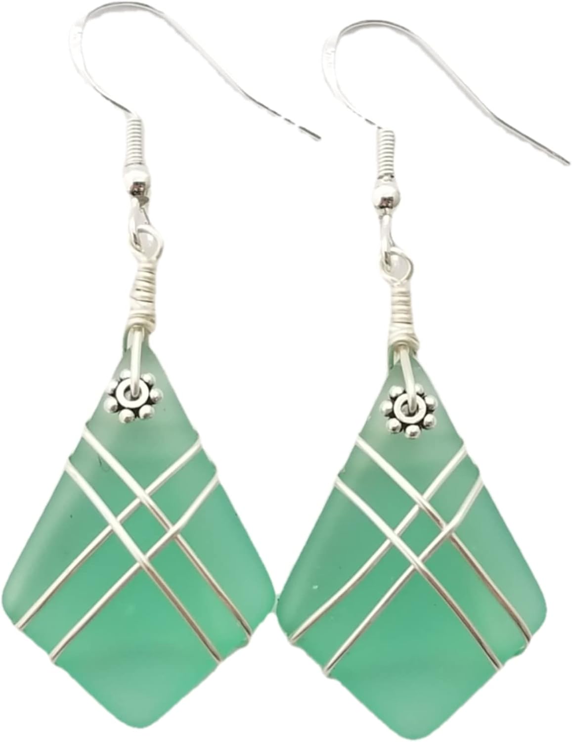 Handmade Sea Glass Earrings - Unique Hawaiian Jewelry Gift