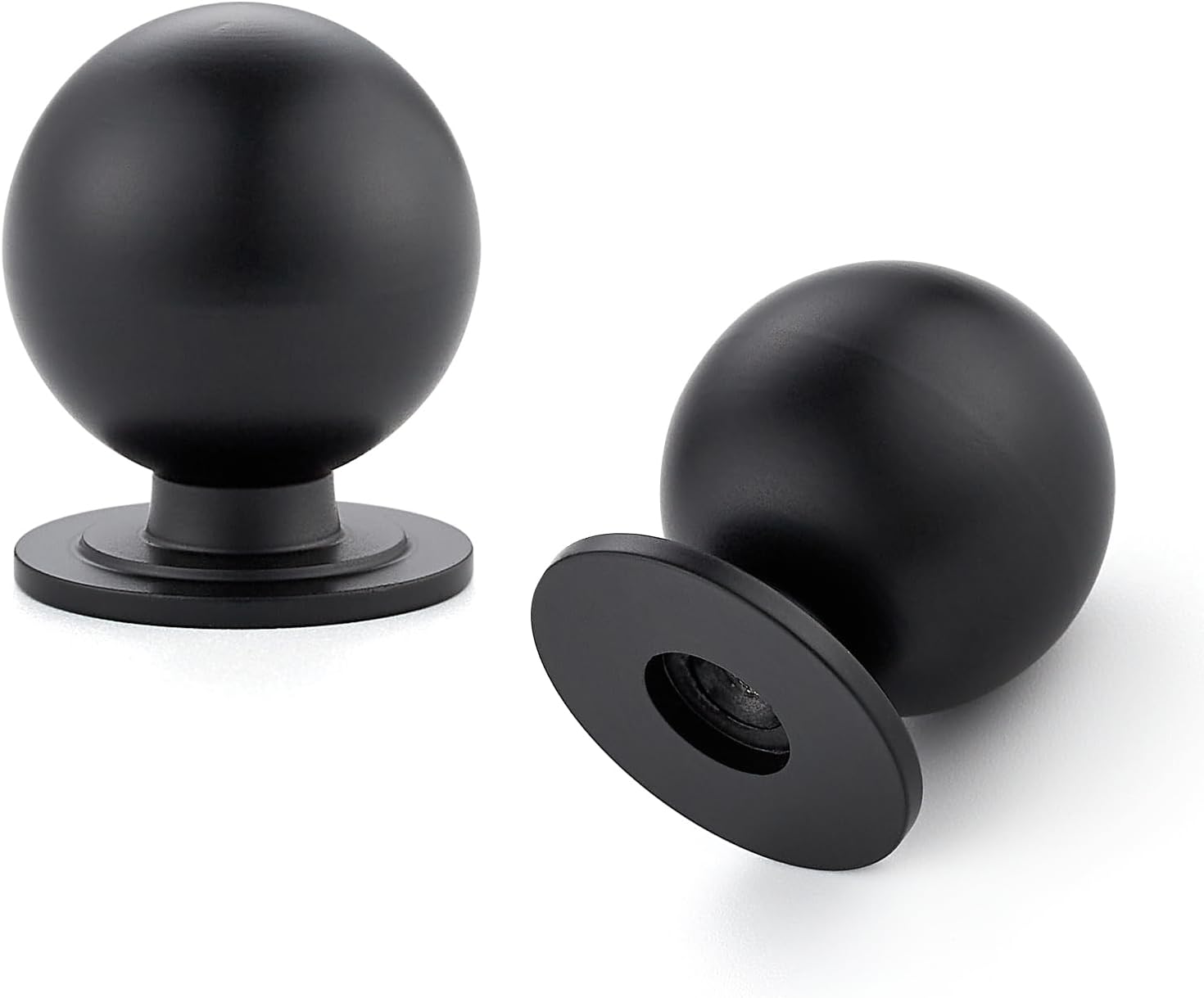 24 Pack Black Cabinet Knobs for Modern Kitchen and Dresser Use