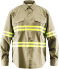 Premium High Visibility Safety Shirt Full Sleeve - Lightweight Blend