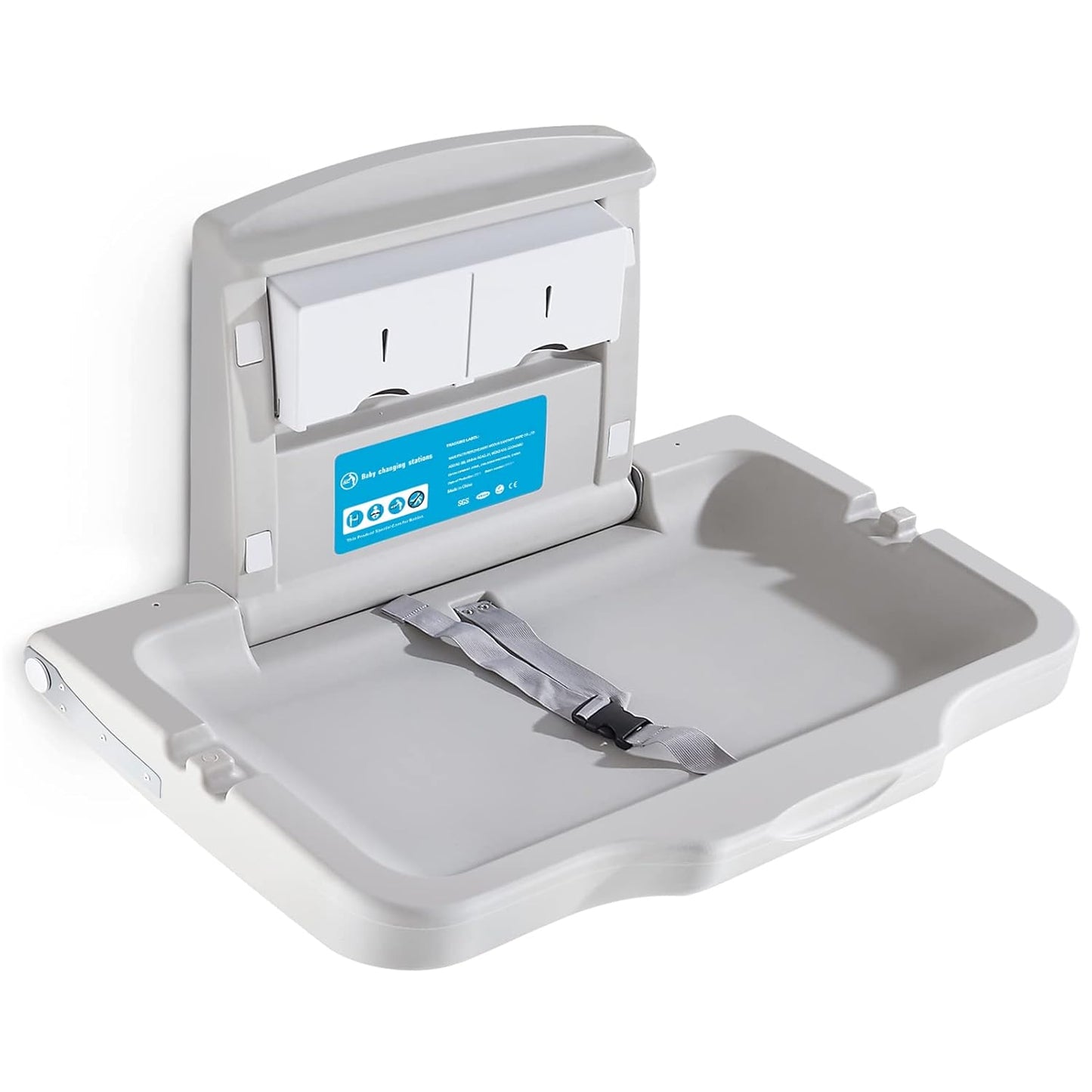Baby Changing Station Wall Mounted for Safe and Easy Diaper Changes