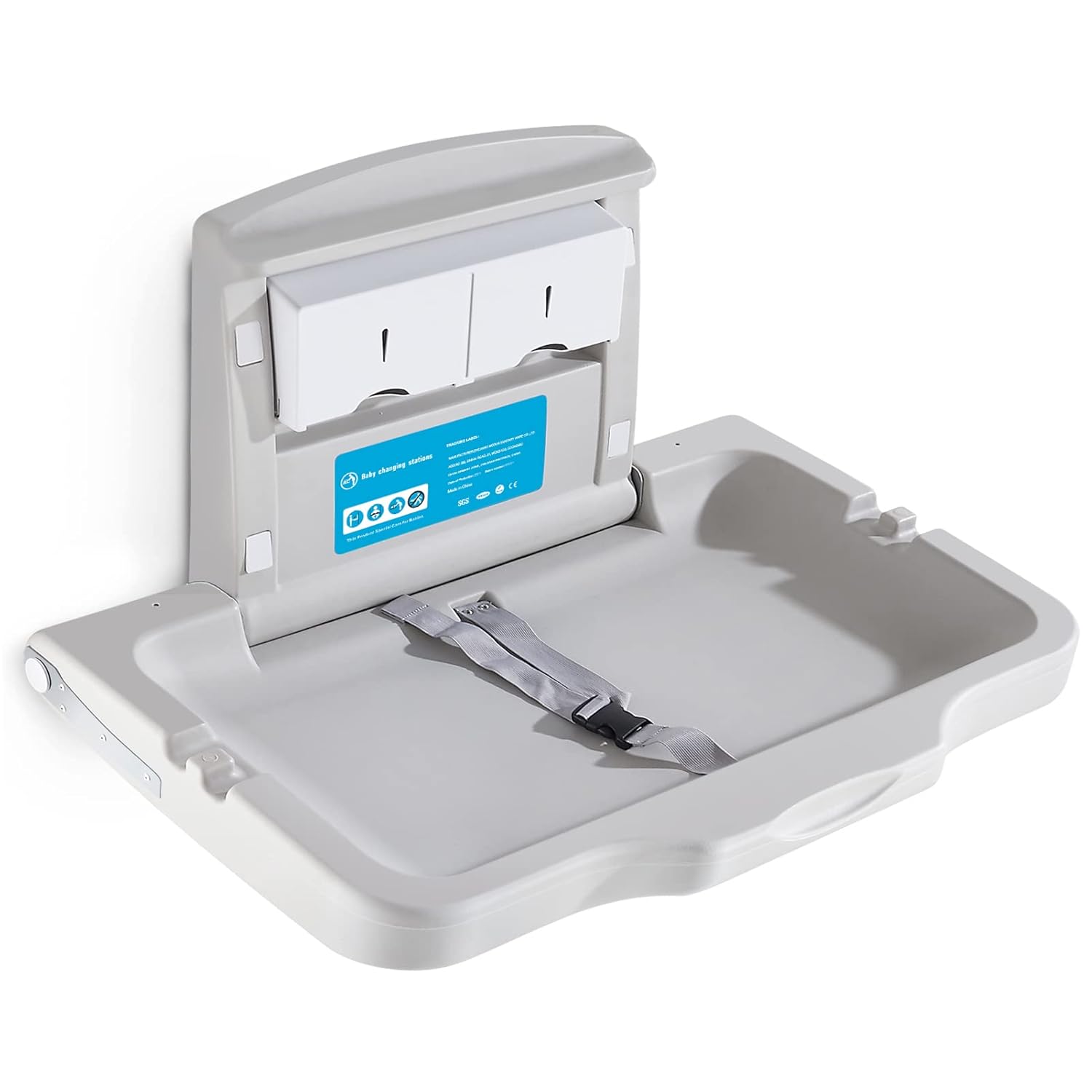 Baby Changing Station Wall Mounted for Safe and Easy Diaper Changes