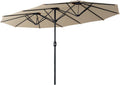 Beanss Outdoor Patio Umbrella 15 ft Market Umbrella - Large Shade