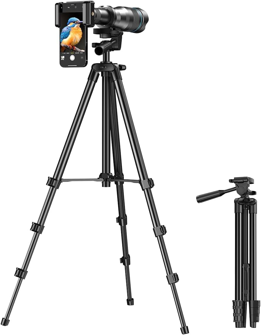 60X HD Telephoto Lens for Smartphones with Tripod and Remote