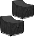 PureFit Outdoor Chair Covers 2 Pack - Waterproof, UV Resistant