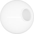 KastLite 12in White Acrylic Lamp Post Globe - Durable Outdoor Globe