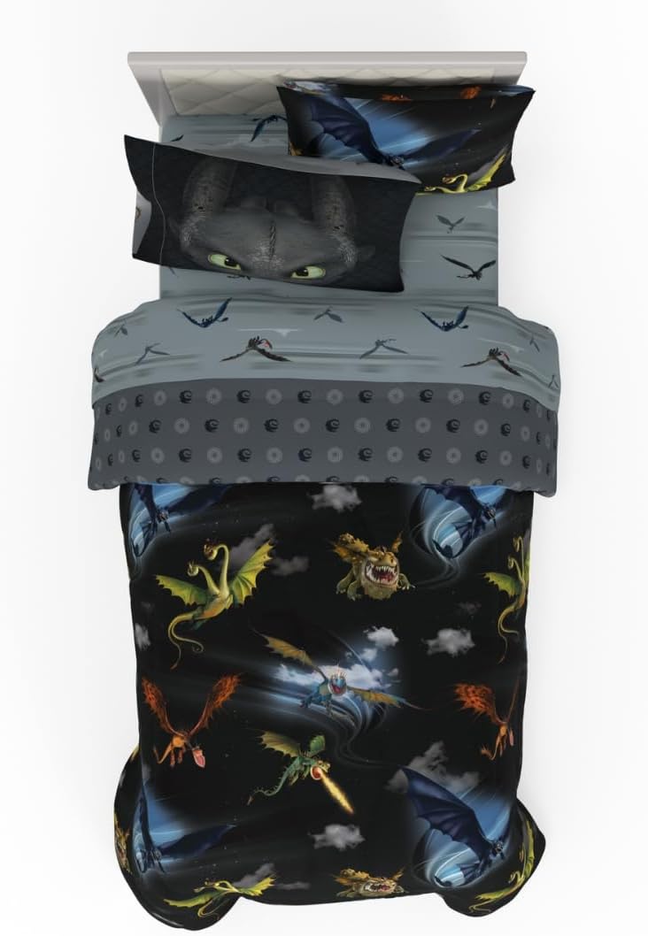 How to Train Your Dragon Kids Bedding Set for Cozy Sleep