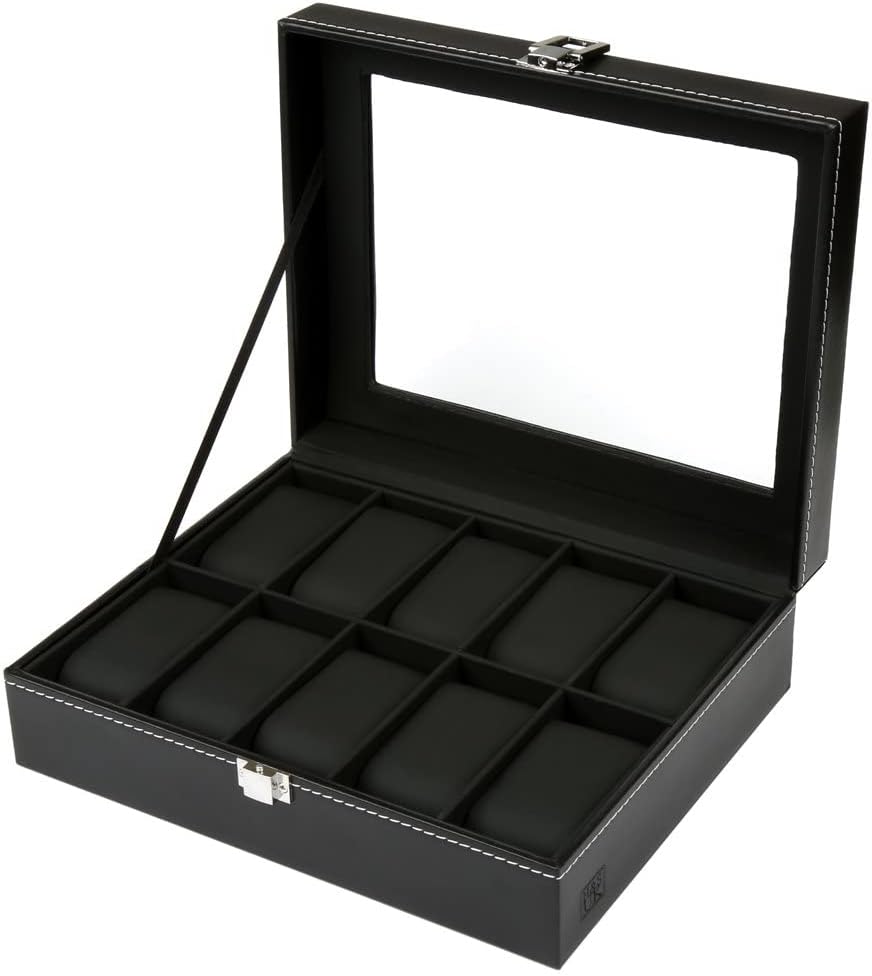 H&S Luxury Watch Box - Store 10 Watches in Style