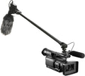 Extendable Cold Shoe Mic Arm Pole - Built-In 3.5mm Cable, 1m Reach