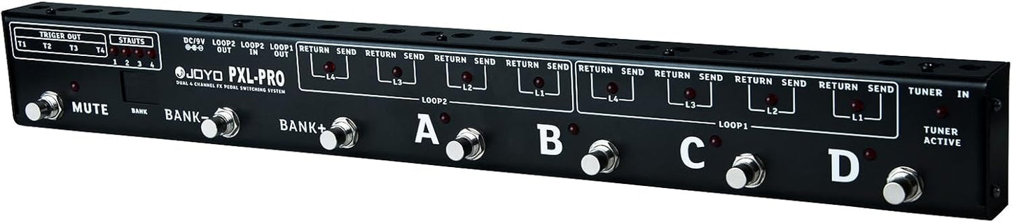 JOYO PXL-PRO Foot Pedal Controller with 8 Loop Programmable Switches