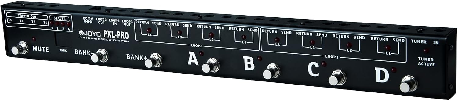 JOYO PXL-PRO Foot Pedal Controller with 8 Loop Programmable Switches