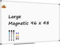 Lockways Dry Erase Board 96 x 48 in Large Magnetic Whiteboard - Smooth
