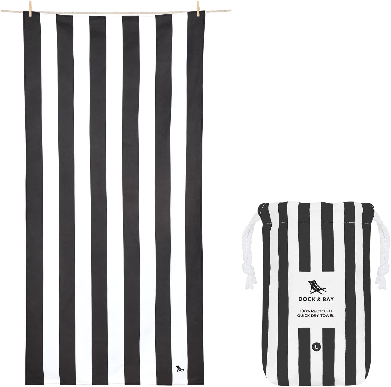 Dock & Bay Quick Dry Beach Towel - Sand Free & Eco-Friendly