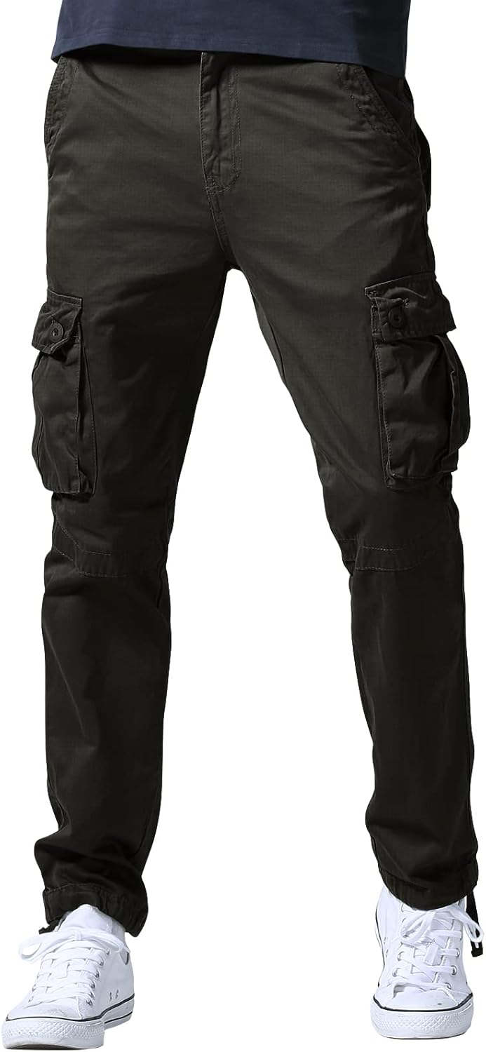 Match Men's Casual Wild Cargo Pants for Outdoor Work Wear