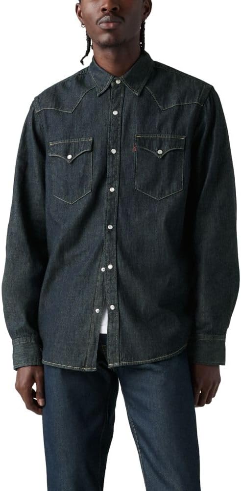 Levi's Men's Classic Western Shirt with Sherpa Lining and Collar