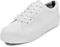 Nautica Womens Lace-Up Fashion Sneakers Low-Top with Platform Heel