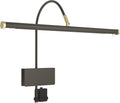 Cocoweb 19ft LED Grand Piano Light in Mahogany Bronze - Adjustable, No