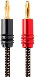 Monoprice 14AWG Premium Braided Speaker Wire 20 ft - Durable, Clean