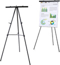 Lightweight Aluminum Flip-Chart Presentation Easel, 70 in - Fast Setup