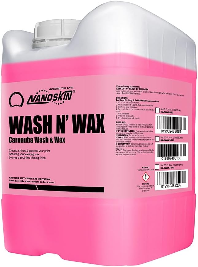 Nanoskin WASH N' WAX with Carnauba for Ultimate Car Shine