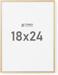 18x24 Poster Frame for Home Decor with Natural Wood Finish