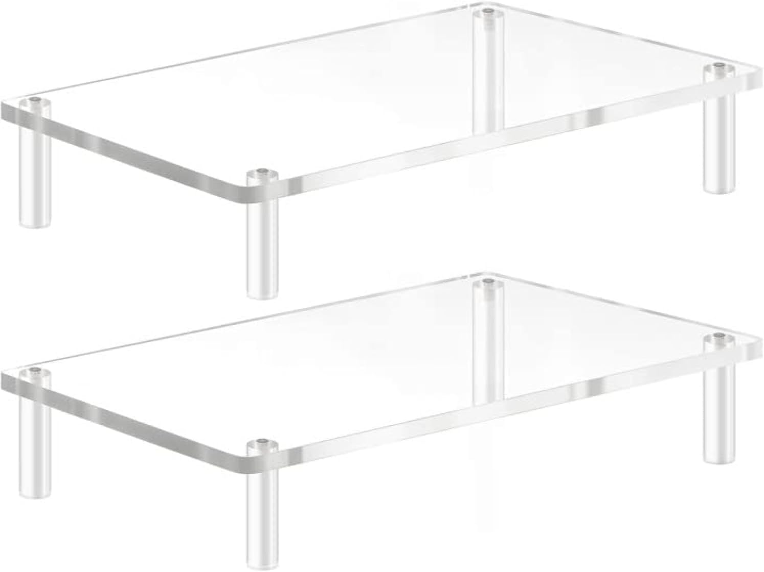 YestBuy Acrylic Monitor Stand Riser for Ergonomic Desk Setup