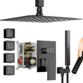 Shower Faucets Sets Shower System with Body Jets - Ceiling Mount 3-Way
