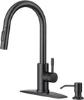 Oil Rubbed Bronze Kitchen Faucet with Pull Down Sprayer - High Arc ORB