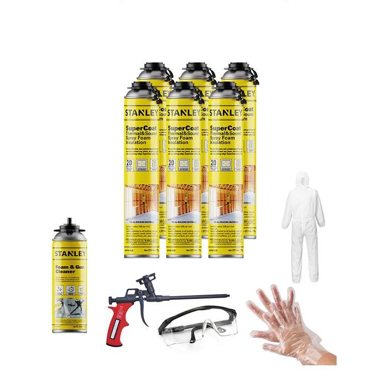STANLEY Supercoat Spray Foam Insulation Kit for Superior Coverage