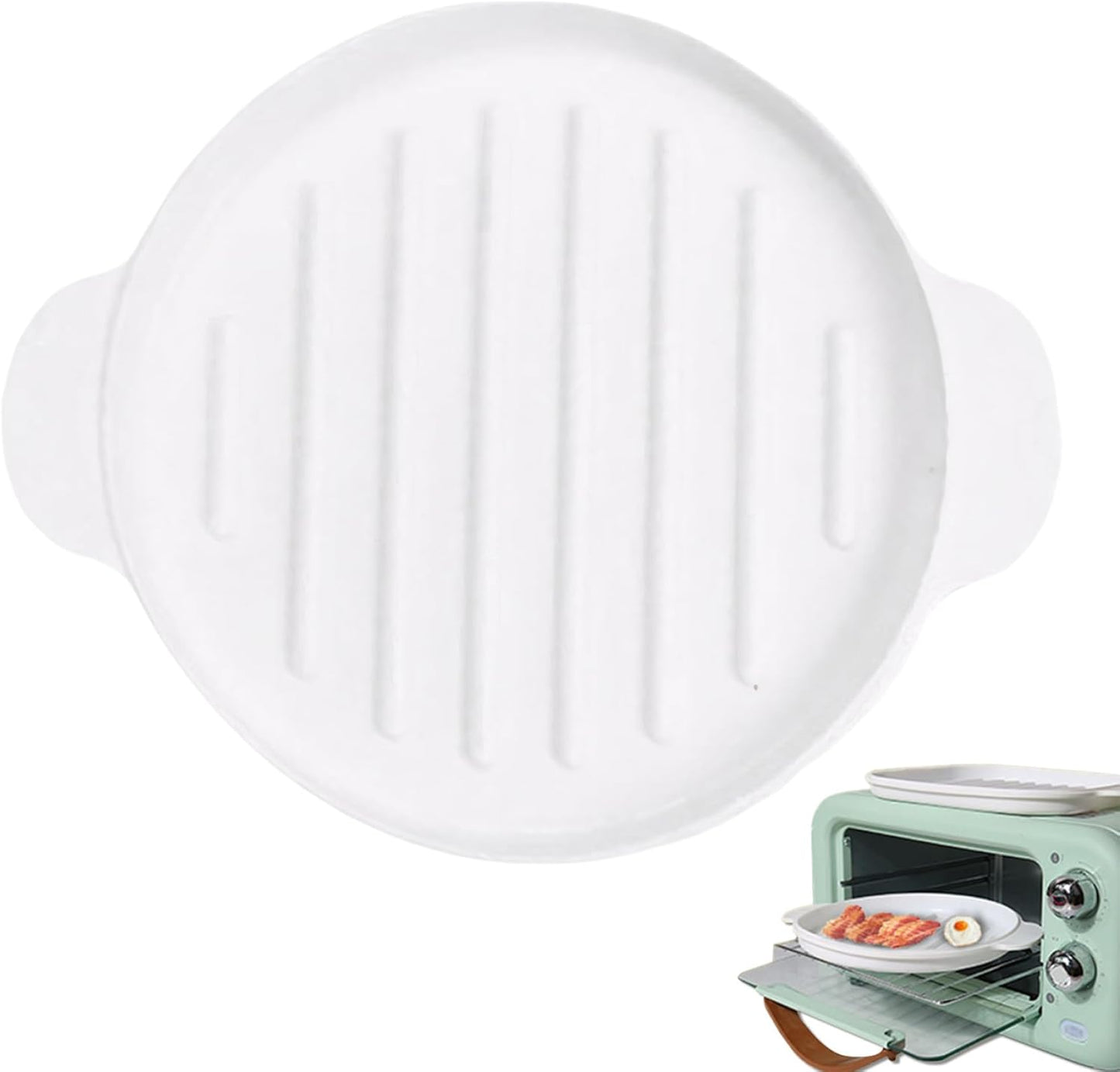 Heat-Resistant Round Bacon Pan ~Easy Bacon Cooking