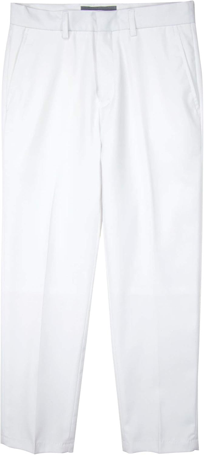 Boys' Flat Front Dress Pants in White by Spring Notion