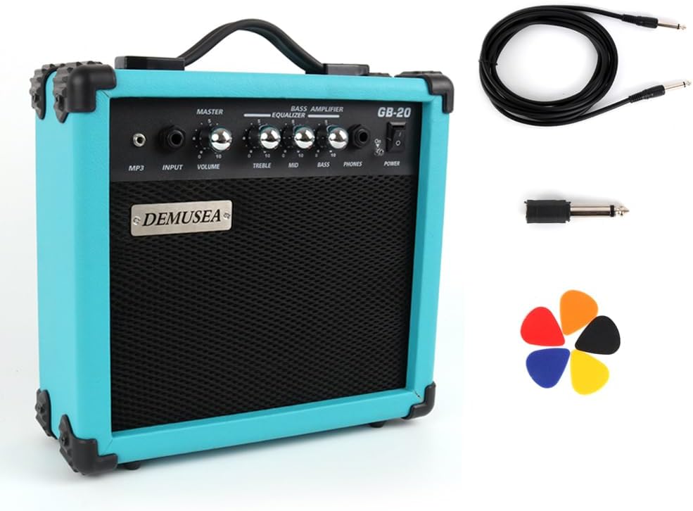 Portable 20W Electric Bass Guitar Amp - Travel Friendly