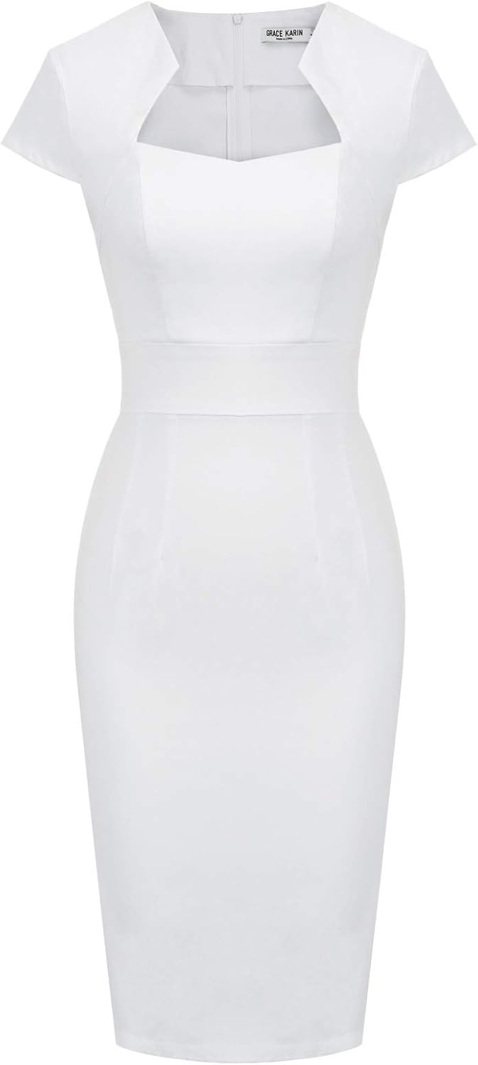 Vintage Pencil Dress for Women - 50s 60s Bodycon Style