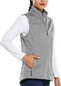 Women's Lightweight Softshell Vest with Zipper Pockets - Windproof Fit