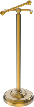 Toilet Paper Holder Stand Brushed Brass - Stable Free Standing Roll