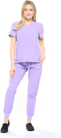 V-Neck Jogger Scrub Set - Tailored Fit Medical Uniform