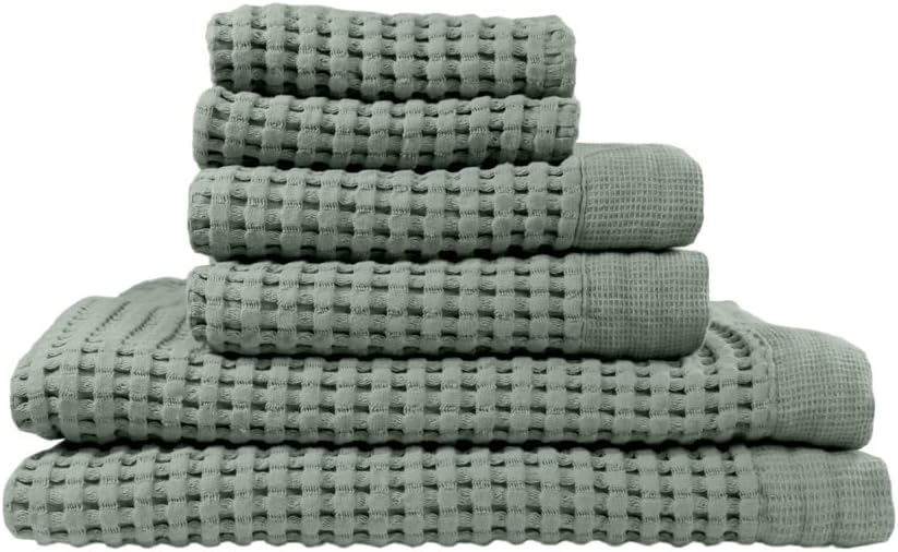 GILDEN TREE Waffle Towel Set Quick Dry Thin for Modern Homes